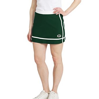 Women's WEAR by Erin Andrews Green Green Bay Packers Stripe Skort