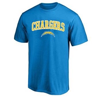 Men's Fanatics Powder Blue Los Angeles Chargers Big & Tall Arch Logo T-Shirt