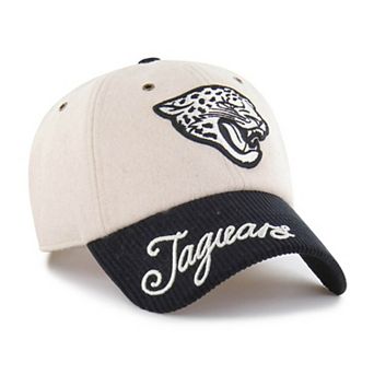 Women's '47 Natural/Black Jacksonville Jaguars Rope Script Clean Up Adjustable Hat