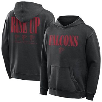 Men's Fanatics Black Atlanta Falcons Big & Tall Relaxed Intense Rivalry Washed Hoodie