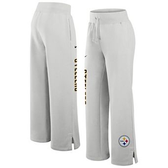 Women's Nike Gray Pittsburgh Steelers Primetime Phoenix Fleece Wide-Leg Sweatpants
