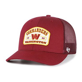 Men's '47 Burgundy Washington Commanders Roadway Adjustable Trucker Hat
