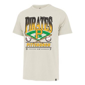 Men's '47 Tan Pittsburgh Pirates Straight Shot Two Franklin T-Shirt
