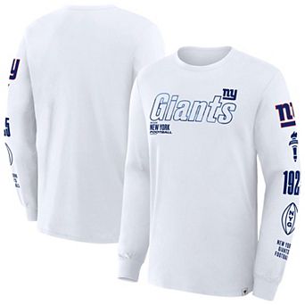 Men's Fanatics White New York Giants Big & Tall Checkdown Pass T-Shirt