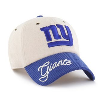 Women's '47 Natural/Royal New York Giants Rope Script Clean Up Adjustable Hat