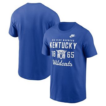 Men's Nike Royal Kentucky Wildcats Legacy Stacked Established T-Shirt