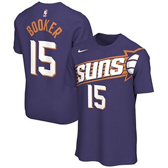 Men's Nike Devin Booker Purple Phoenix Suns Name & Number T-Shirt - Icon Edition