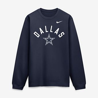 Men's Nike Navy Dallas Cowboys Defensive Leader Club Fleece Sweatshirt