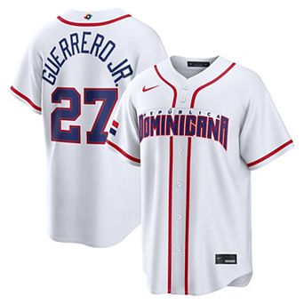 Men's Nike Vladimir Guerrero Jr. White Dominican Republic Baseball 2026 World Baseball Classic Home Stadium Jersey