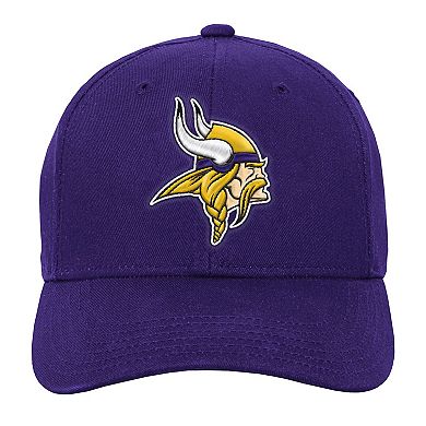 Youth Outerstuff Purple Minnesota Vikings Pre-Curved Snapback Hat