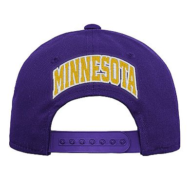 Youth Outerstuff Purple Minnesota Vikings Pre-Curved Snapback Hat