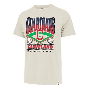 Men's '47 Tan Cleveland Guardians Straight Shot Two Franklin T-Shirt