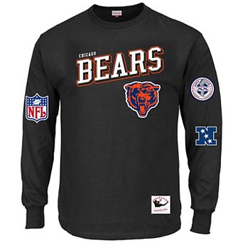 Men's Mitchell & Ness Black Chicago Bears Big & Tall Training Camp Long Sleeve T-Shirt