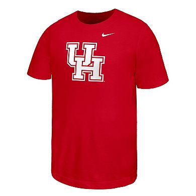 Youth Nike Red Houston Cougars Logo T-Shirt