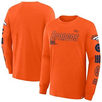 Men's Fanatics Orange Denver Broncos Big & Tall Checkdown Pass T-Shirt