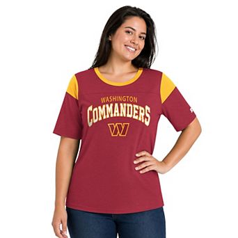 Women's Starter Burgundy Washington Commanders Plus Size Linebacker T-Shirt