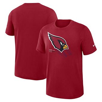 Men's Nike Cardinal Arizona Cardinals Left End Run Slub Dri-FIT T-Shirt