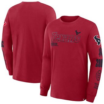 Men's Fanatics Red Houston Texans Big & Tall Checkdown Pass T-Shirt