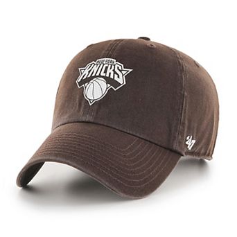 Men's '47 Brown New York Knicks Color Pack Clean Up Adjustable Hat