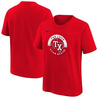 Youth Nike Red Texas Rangers Hometown Collection T-Shirt