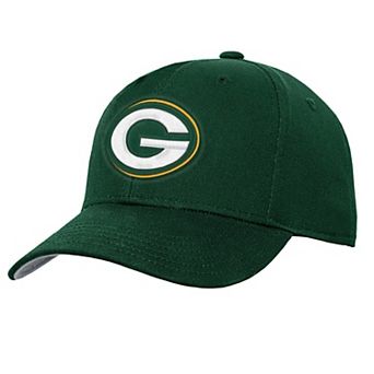 Youth Outerstuff Green Green Bay Packers Pre-Curved Snapback Hat