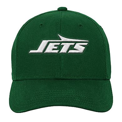 Youth Outerstuff Green New York Jets Pre-Curved Snapback Hat