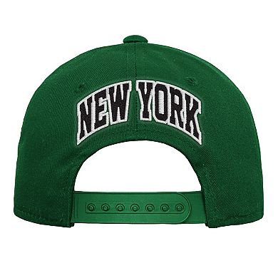 Youth Outerstuff Green New York Jets Pre-Curved Snapback Hat