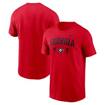Men's Nike Red Georgia Bulldogs Primetime Football Icon T-Shirt