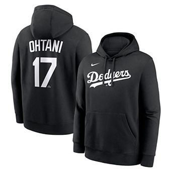 Men's Nike Shohei Ohtani Black Los Angeles Dodgers Player Name & Number Club Pullover Hoodie