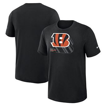 Men's Nike Black Cincinnati Bengals Left End Run Slub Dri-FIT T-Shirt