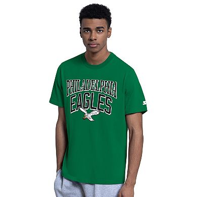 Men's Starter Kelly Green/Gray Philadelphia Eagles Two-Pack Throwback Logo T-Shirt Set