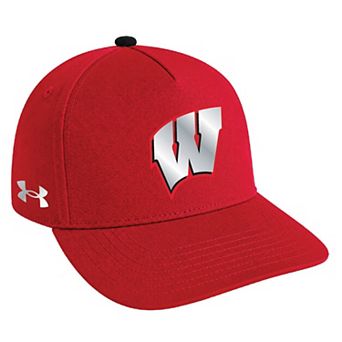 Unisex Under Armour Red Wisconsin Badgers 2026 Lambeau Field Collection Blitzing A-Frame Adjustable Hat