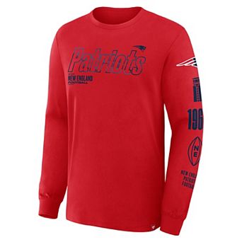 Men's Fanatics Red New England Patriots Big & Tall Checkdown Pass T-Shirt