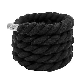 1 Pair Chunky Rope Round Hand-woven Solid Color Shoelaces for Sneakers 35.43"