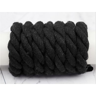 1 Pair Chunky Rope Round Hand-woven Solid Color Shoelaces for Sneakers 35.43"