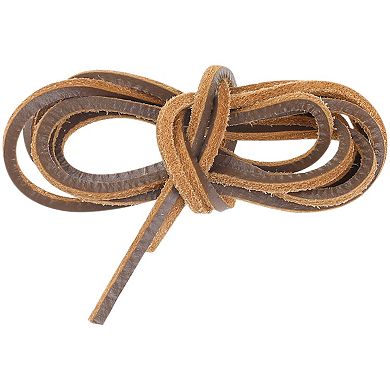 1 Pair Men's Faux Leather Square Shoelaces for Boots 62.99"