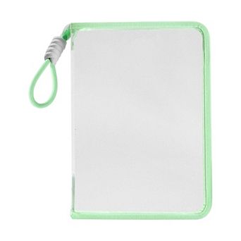 Document Bag, Zipper Tote PP File Bag for Office With Clip