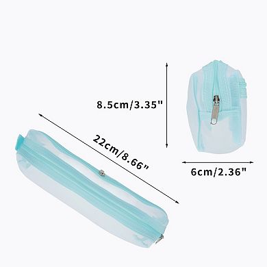 8.27"x2.36"x3.35" Multifunctional Pencil Case Organizer for Office Supplies 1 Pc