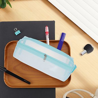 8.27"x2.36"x3.35" Multifunctional Pencil Case Organizer for Office Supplies 1 Pc