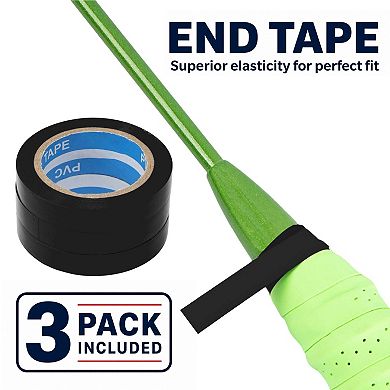 3Pcs Grip Finishing Tape, Enhanced Adhesion, Racket Grip Tape