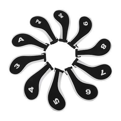1Set Durable Golf Head Covers with Zipper
