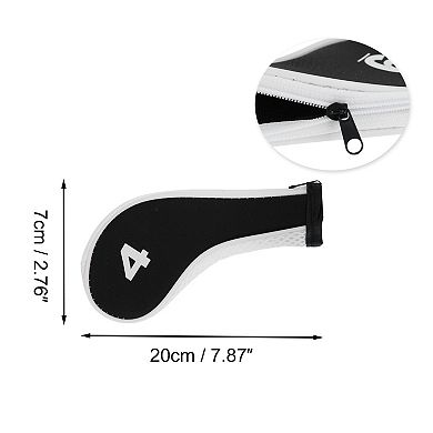 1Set Durable Golf Head Covers with Zipper