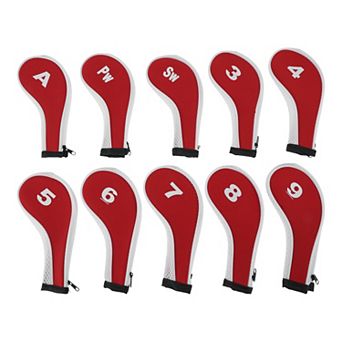 1Set Durable Golf Head Covers with Zipper