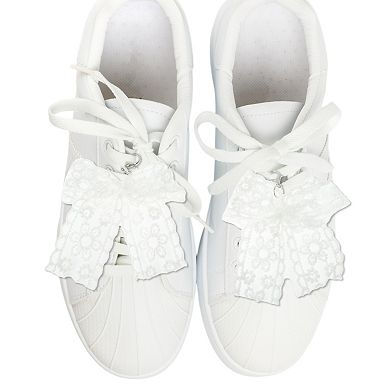 1Pair Lace Bow Design Shoelace Charms