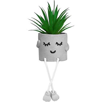 Artificial Succulent Plant in Pot, Lifelike Mini Faux Home & Office Decor