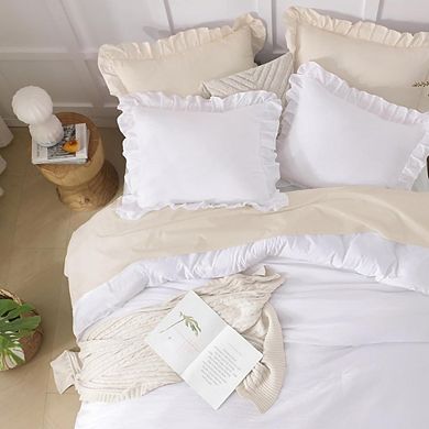 Ruffle Down Alternative Comforter Set, Soft Lightweight Fluffy All-Season Bedding