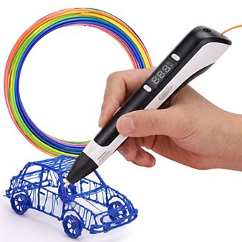 3D Printing Pen Kit, 3D Printer Pen with Auto Sleep, Adjustable Temperature, 3 PLA Filament & Holder