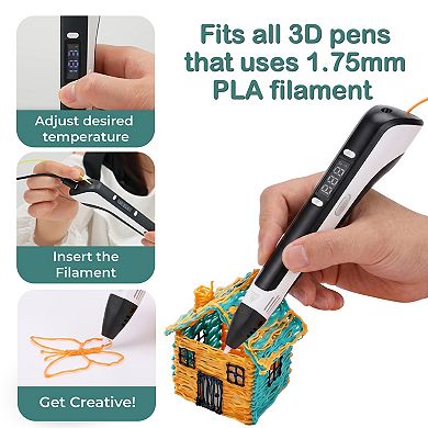 3D Printing Pen Filament Refills, 20 Pcs Assorted Color PLA 5M Refills for Drawing Doodling & Crafts