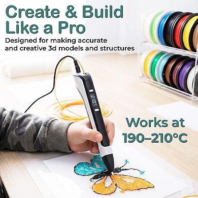 3D Printing Pen Filament Refills, 20 Pcs Assorted Color PLA 5M Refills for Drawing Doodling & Crafts