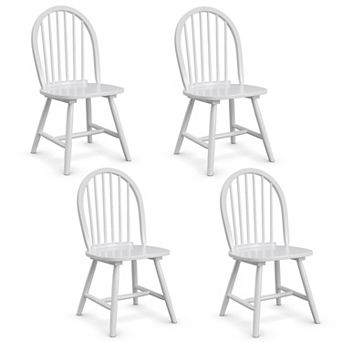 Costway Vintage Windsor Dining Side Chair Wood Spindleback Kitchen Room